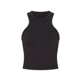 NikeSKIMS RIBBED SEAMLESS RACER FRONT TANK | OBSIDIAN