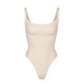 FITS EVERYBODY SQUARE NECK BODYSUIT | SAND