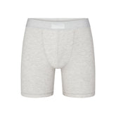 SKIMS COTTON MENS 5" BOXER BRIEF | LIGHT HEATHER GREY