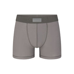 SKIMS COTTON MENS 3" BOXER BRIEF | WASHED GUNMETAL