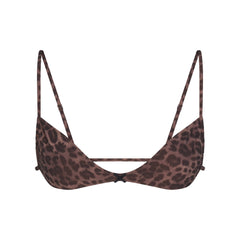 FITS EVERYBODY MICRO SKIMPY BRALETTE | UMBER LEOPARD PRINT