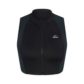 NikeSKIMS SHINE FRONT ZIP BRA | OBSIDIAN AND DARK TEAL