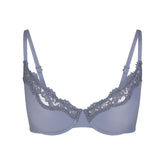 FITS EVERYBODY LACE UNLINED SCOOP BRA | SLATE TONAL