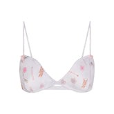 LIGHTWEIGHT SATIN TRIANGLE BRALETTE | SNOW ESSENTIALS BAG