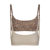 FITS EVERYBODY SCOOP BRALETTE 2-PACK | DESERT LEOPARD AND STONE