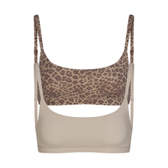 FITS EVERYBODY SCOOP BRALETTE 2-PACK | DESERT LEOPARD AND STONE