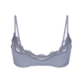 FITS EVERYBODY LACE SCOOP BRALETTE | SLATE TONAL
