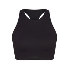 NikeSKIMS MATTE HIGH NECK BRA | OBSIDIAN
