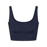 NikeSKIMS SHINE SCOOP NECK BRA TOP | NAVY