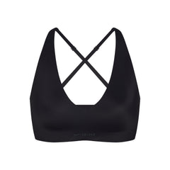 NikeSKIMS SHINE V-NECK BRA | OBSIDIAN