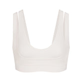 NikeSKIMS MATTE DOUBLE STRAP SCOOP BRA | IVORY