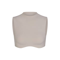 NikeSKIMS STUDIO STRETCH MOCK NECK BRA TOP | LINEN