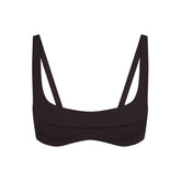 NikeSKIMS STUDIO STRETCH SEAM FRONT MICRO BRA | DARK ROAST