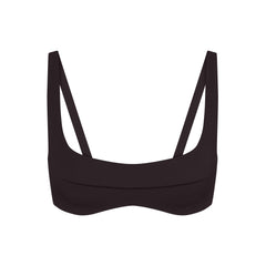 NikeSKIMS STUDIO STRETCH SEAM FRONT MICRO BRA | DARK ROAST