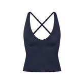 NikeSKIMS SHINE V-NECK TANK | NAVY