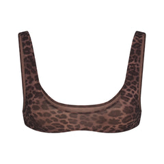 FITS EVERYBODY MICRO SCOOP BRALETTE | UMBER LEOPARD PRINT