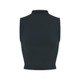 NikeSKIMS VINTAGE SEAMLESS MOCK NECK BRA TOP | DARK TEAL