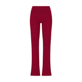 COTTON JERSEY FOLDOVER PANT | BRICK