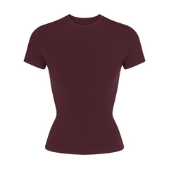 COTTON JERSEY T-SHIRT | CURRANT