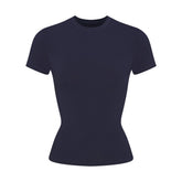 COTTON JERSEY T-SHIRT | NAVY