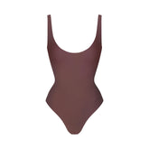 SKIMS BODY SCOOP LOW BACK THONG BODYSUIT | COCOA