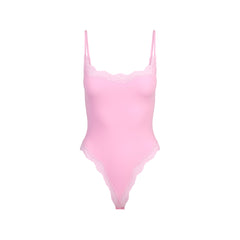 FITS EVERYBODY LACE CAMI BODYSUIT | BUBBLE GUM TONAL