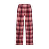 FLANNEL SLEEP OVERSIZED PANT | ULTRA PINK SANGRIA PLAID