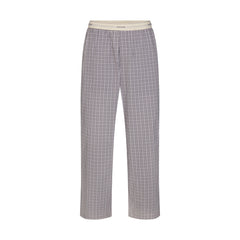 COTTON POPLIN MENS LOGO BAND SLEEP PANT | FULL MOON CHECK