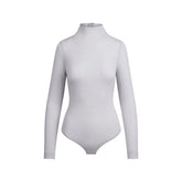 SHEER MODAL LONG SLEEVE TURTLENECK BODYSUIT | MIST