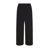 COTTON FLEECE OVERSIZED STRAIGHT LEG PANT | ONYX