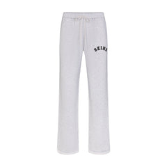COTTON FLEECE LOGO CLASSIC STRAIGHT LEG PANT | LIGHT HEATHER GREY WITH ONYX LOGO