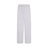 COTTON FLEECE OVERSIZED STRAIGHT LEG PANT | LIGHT HEATHER GREY