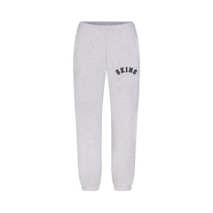 COTTON FLEECE LOGO CLASSIC JOGGER | LIGHT HEATHER GREY WITH ONYX LOGO