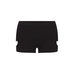 WORN IN JERSEY HEART MICRO SHORT | WASHED ONYX