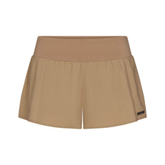 WOVEN COTTON FLUTTER SHORT | DESERT