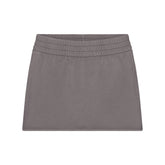 BOYFRIEND FLEECE MINI SKIRT | SHADOW