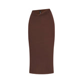 VETTESE X SKIMS SHEER MODAL MIDI SKIRT | COCOA