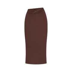 VETTESE X SKIMS SHEER MODAL MIDI SKIRT | COCOA