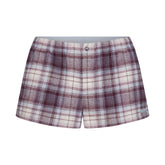 FLANNEL SLEEP CHEEKY BOXER | IRIS MICA PLAID