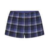 FLANNEL SLEEP CHEEKY BOXER | INDIGO OUTDOOR PLAID
