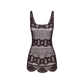SWIM COVER-UPS CROCHET MINI TANK DRESS | PHOENIX