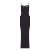 FITS EVERYBODY LACE LONG SLIP DRESS | ONYX