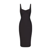 SKIMS BODY MIDI DRESS | ONYX