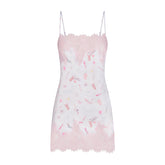 LIGHTWEIGHT SATIN MINI SLIP DRESS | SNOW ESSENTIALS BAG