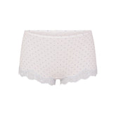 FITS EVERYBODY LACE BOY SHORT | SLATE PIN DOT PRINT