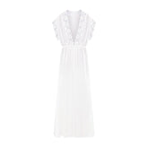 SKIMS ROMANCE LONG ROBE | IVORY