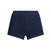 COTTON RIB LOOSE SHORT | NAVY