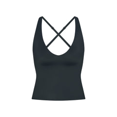 NikeSKIMS SHINE V-NECK TANK | DARK TEAL