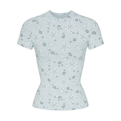 COTTON JERSEY T-SHIRT | POWDER BLUE BANDANA