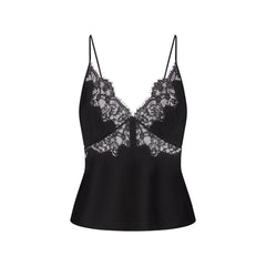 SILK LACE CAMI | ONYX